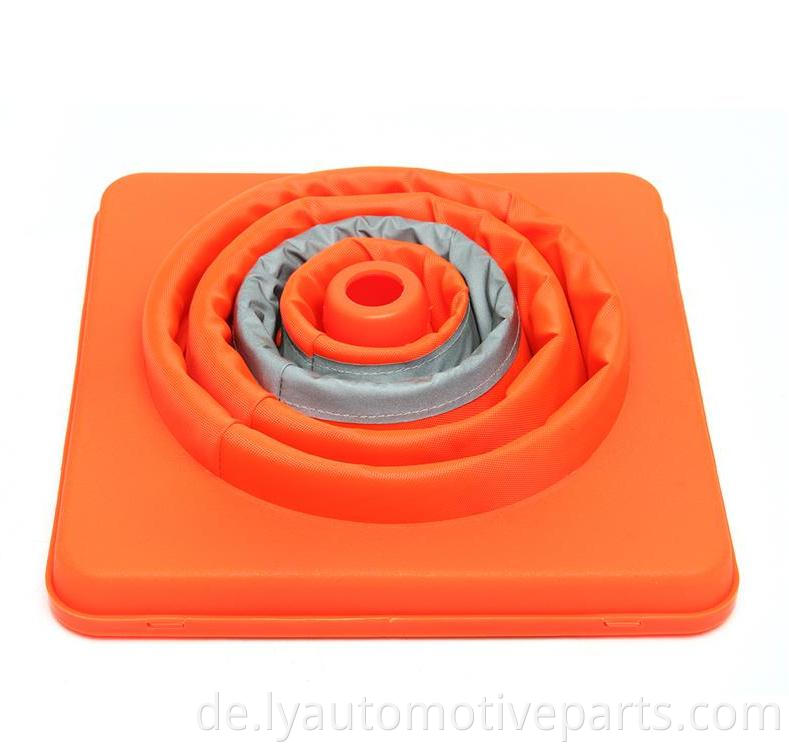 2021 Neue Produkte zusammenklappbarer Versenkbar orange PVC Plastische Sicherheitsverkehrskegel